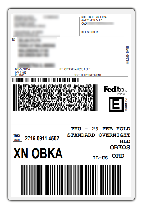 fedex label