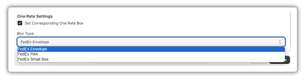 fedex box type
