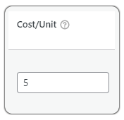 cost per unit