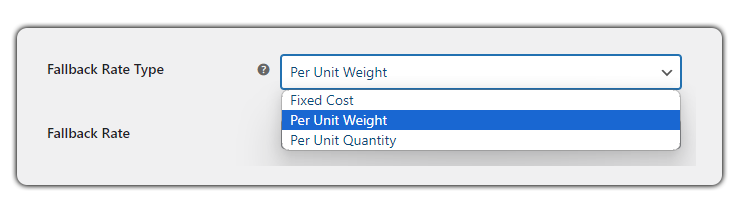 fallback rate type