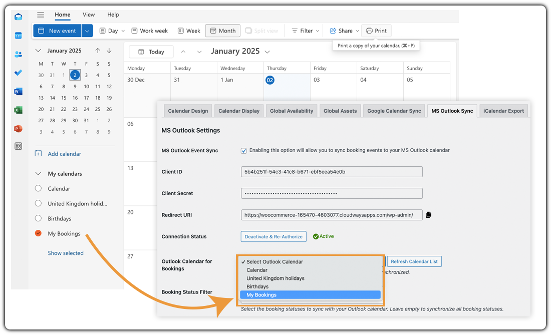 outlook calendar