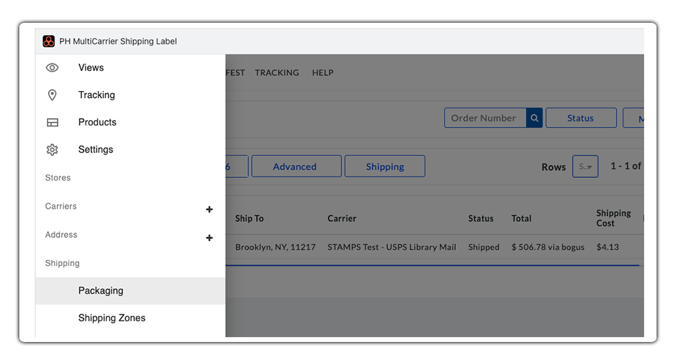 select packaging options