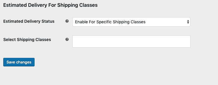 Plugin settings