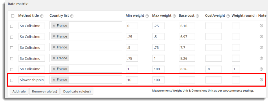 woocommerce free shipping based on weight