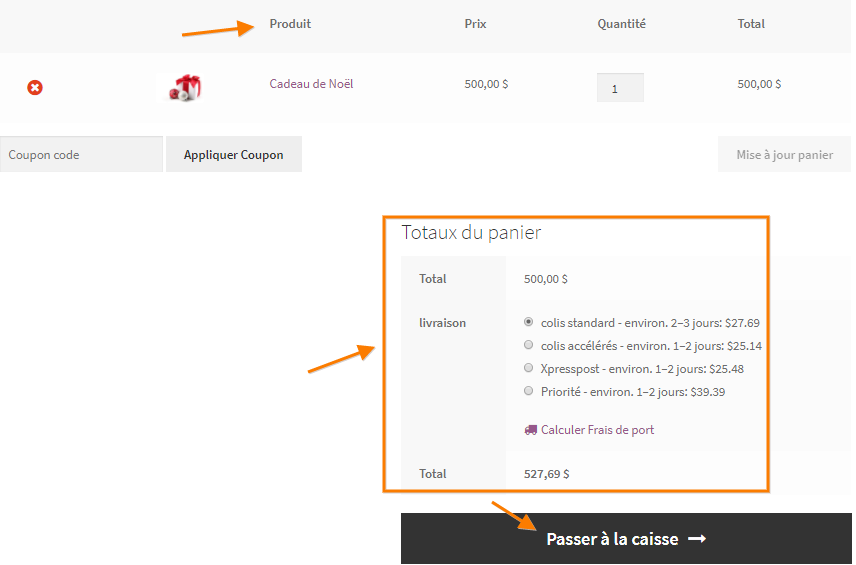 Realtime Canada Post Rates Translated to French using WPML