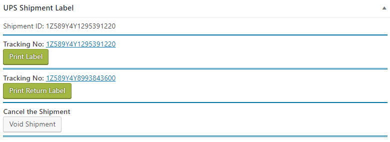 Both shipping and return labels generated