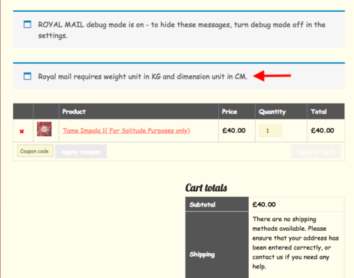 Royal Mail Request and Response