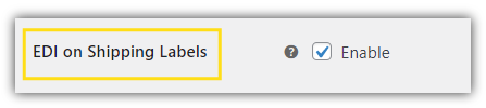 EDI on Shipping Labels