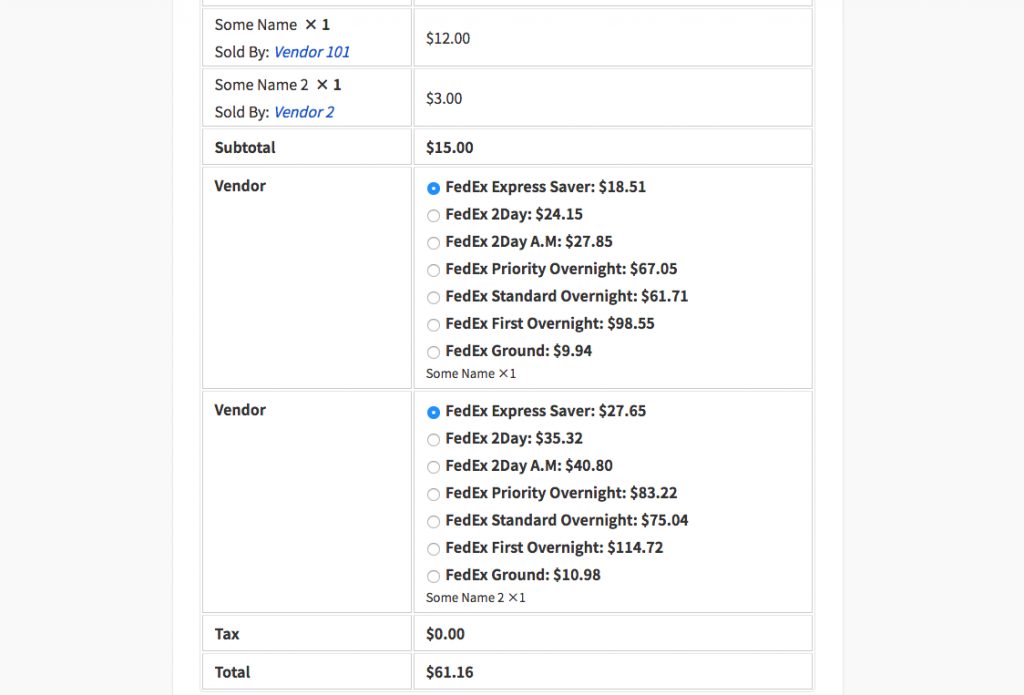 fedex rates