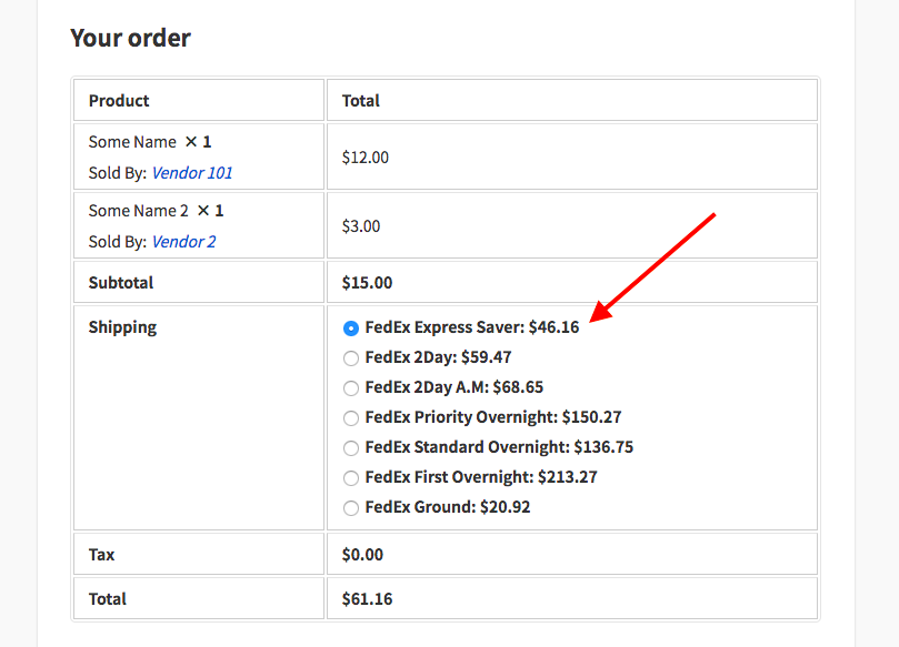 fedex rates