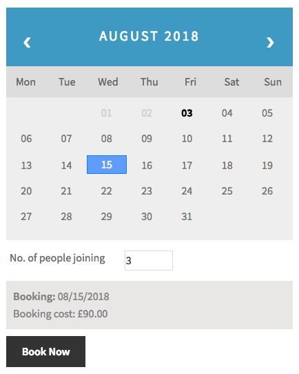 WooCommerce Bookings