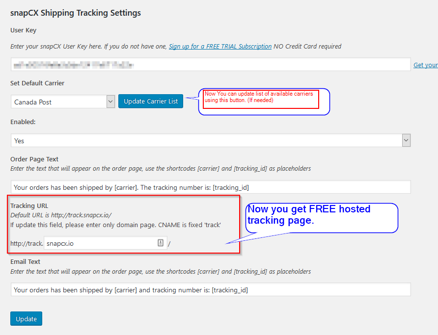 shipment tracking plugins