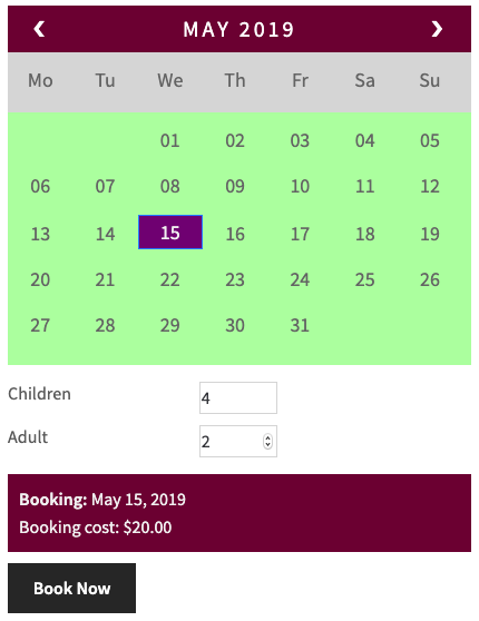 Participant discount for 2 adult