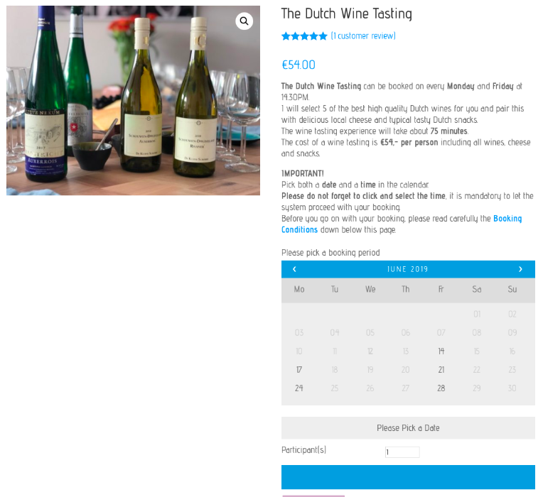 Solution using WooCommerce Bookings