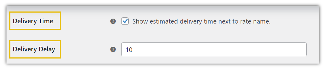 Delivery Time and Delay