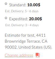 Delivery Dates