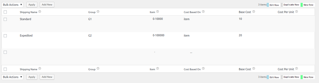 Shipping Rules