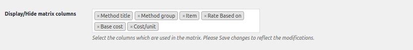Matrix Columns