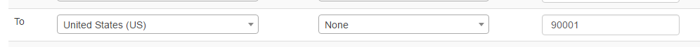 select the destination