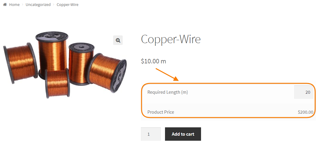 woocommerce product page