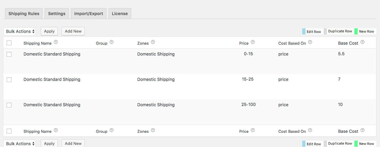 WooCommerce table rate shipping pro