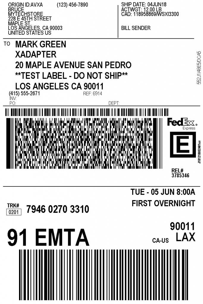 woocommerce fedex shipping label
