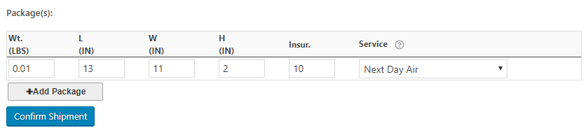Package generated