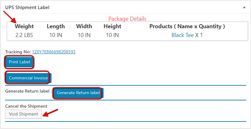 Confirm Shipment