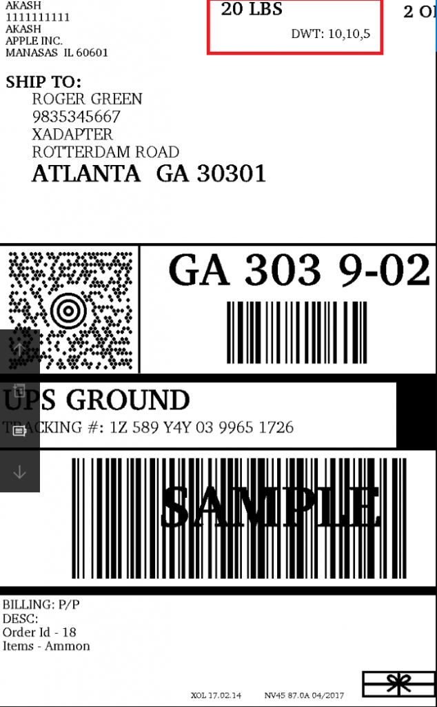 UPS Shipping Labels