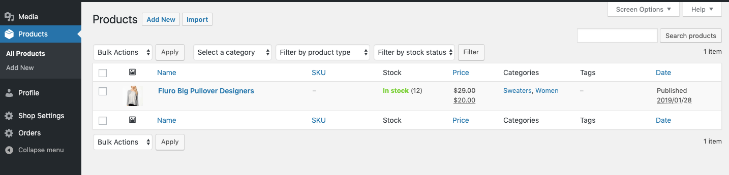 manage vendor products