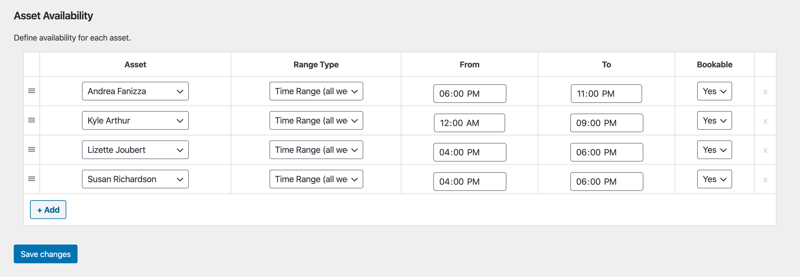 woocommerce asset availability