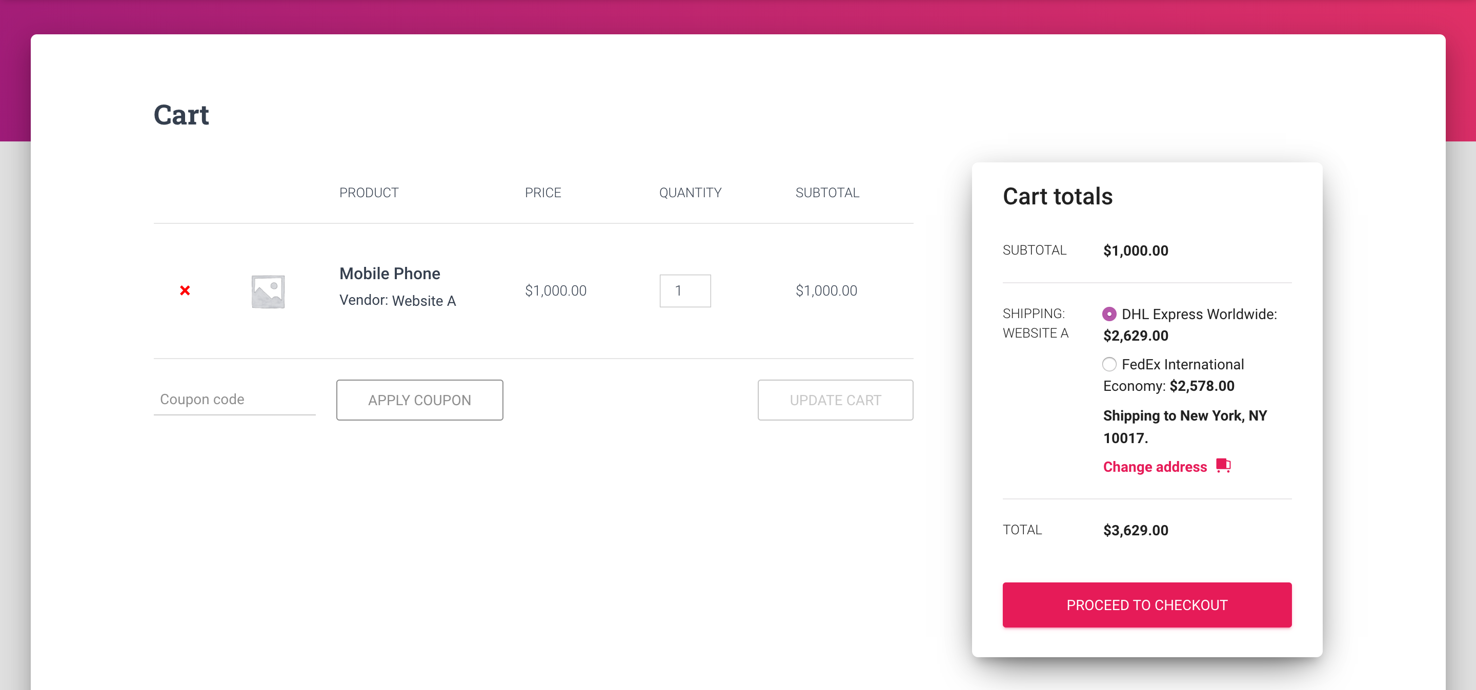 woocommerce dhl and fedex rates