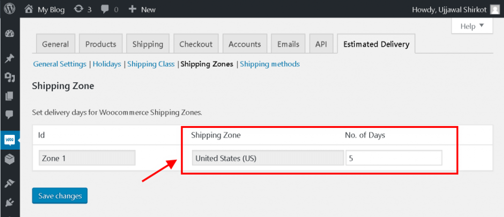 Shipping Zones options
